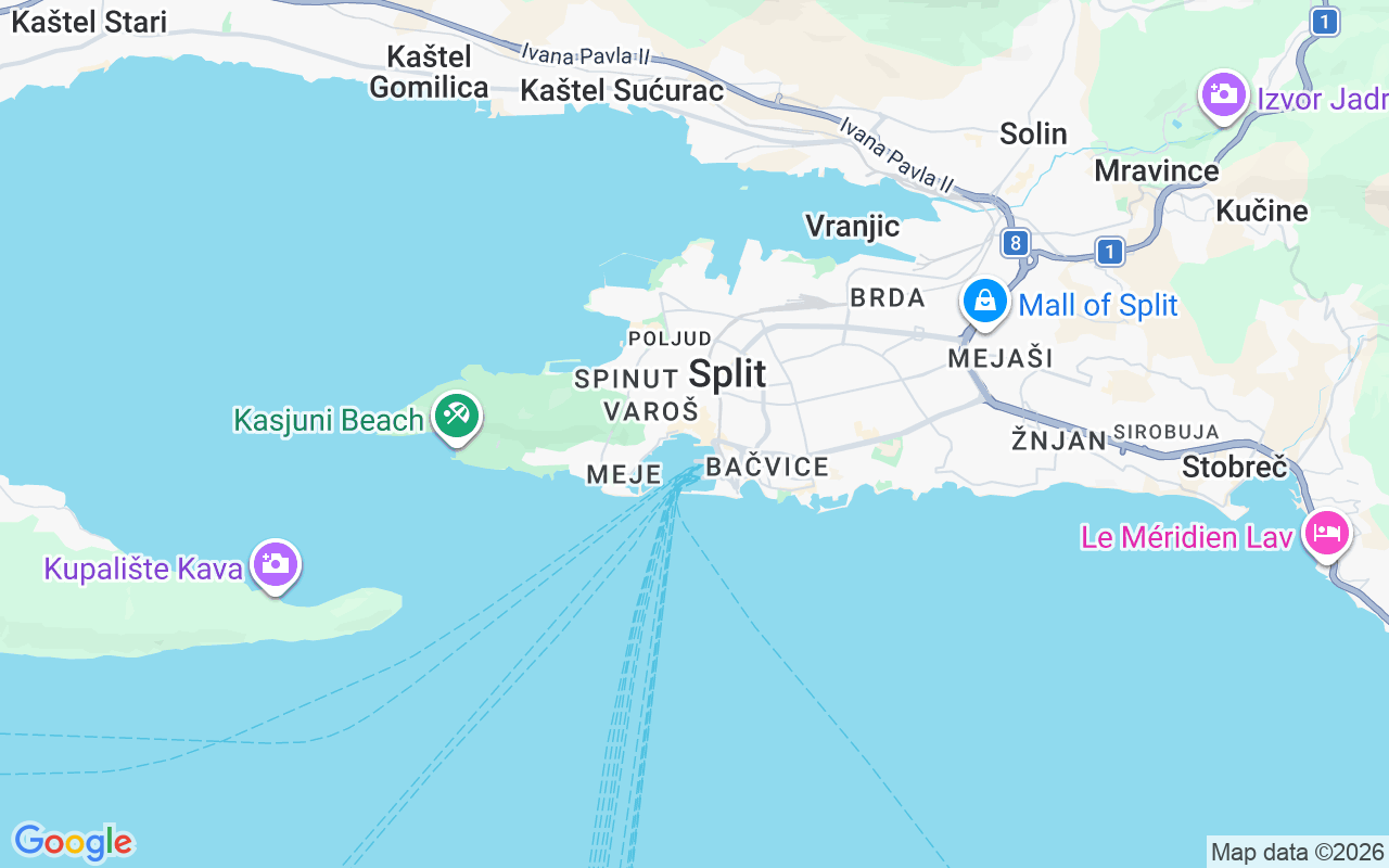 Plats för Motorbåt: Split, Kroatien
