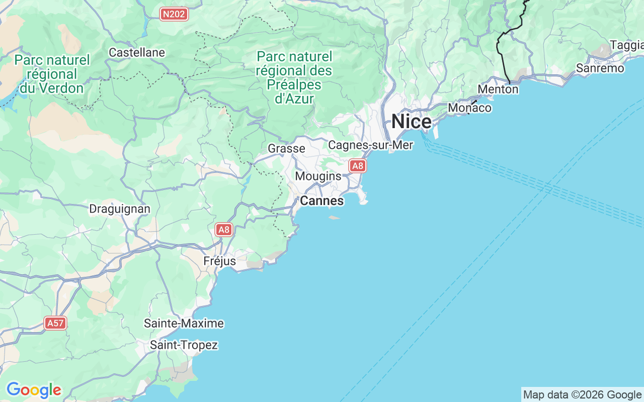 Emplacement du Catamaran: Mouillage, Cannes