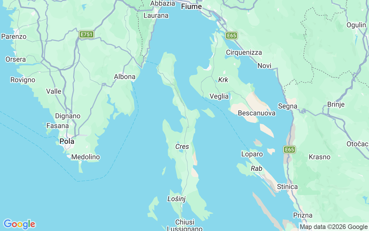 Luogo Gommone: Camping Kovacine Cres, Cherso