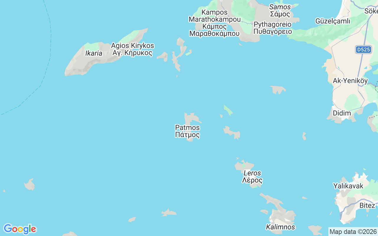 Location of the RIB: Σκάλα, Patmos