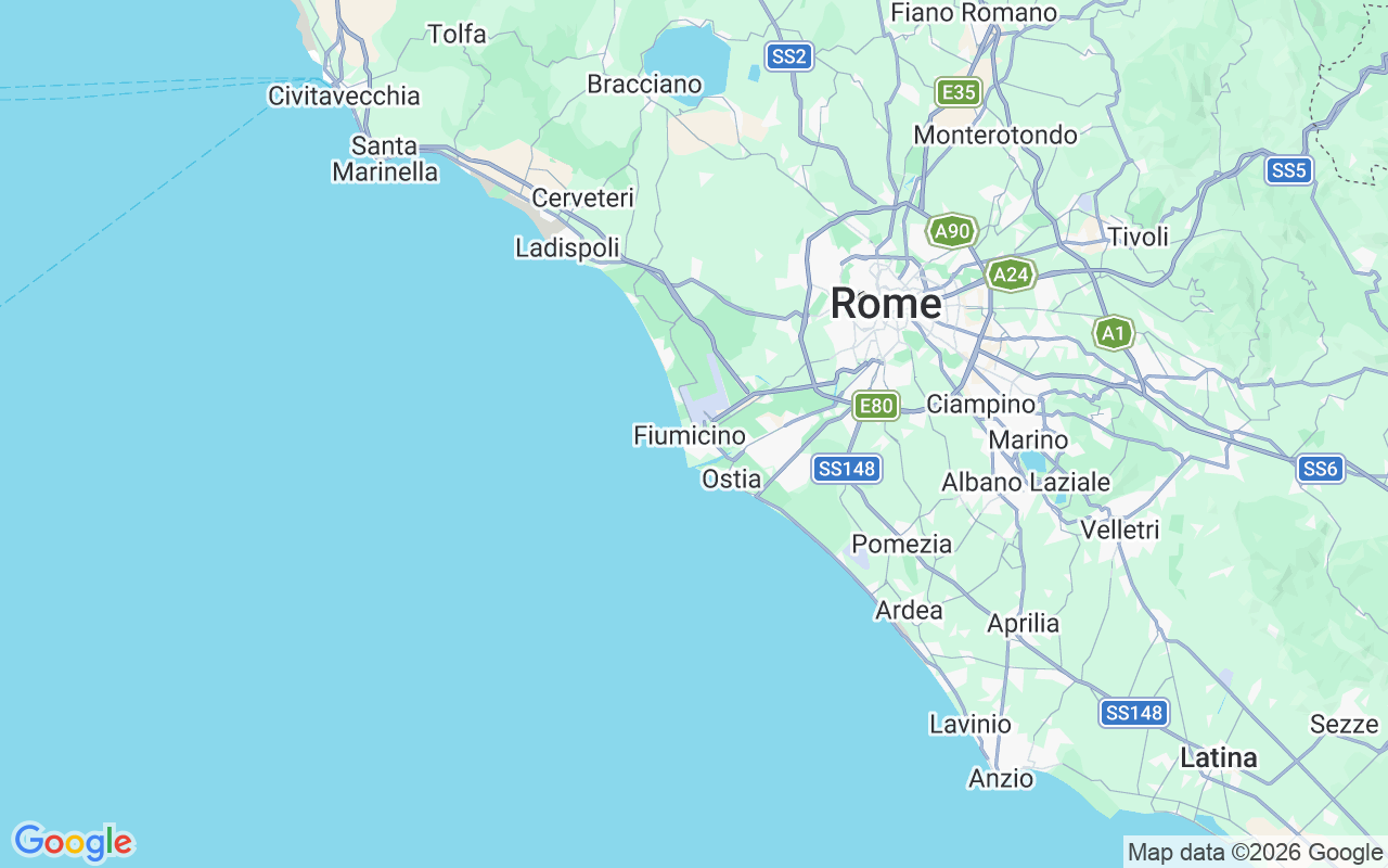 De locatie van Motorboot: 00054 Fiumicino, Italië