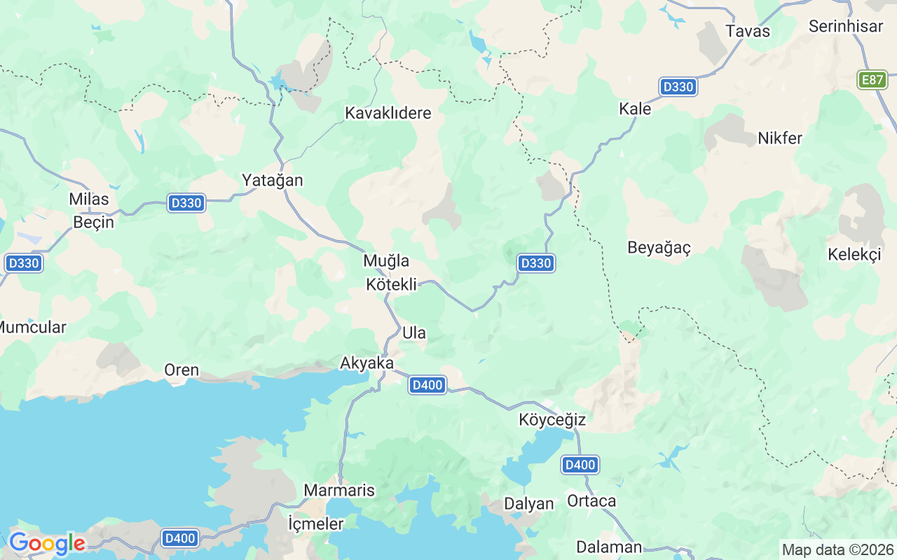 Localização do(a) Escuna: Bodrum, Muğla