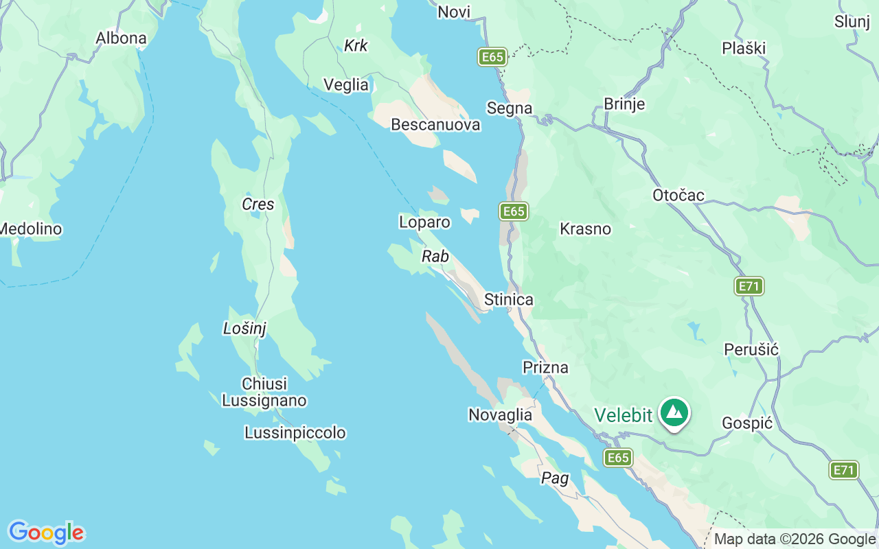 Luogo Barca a motore: Supetarska Draga, Arbe