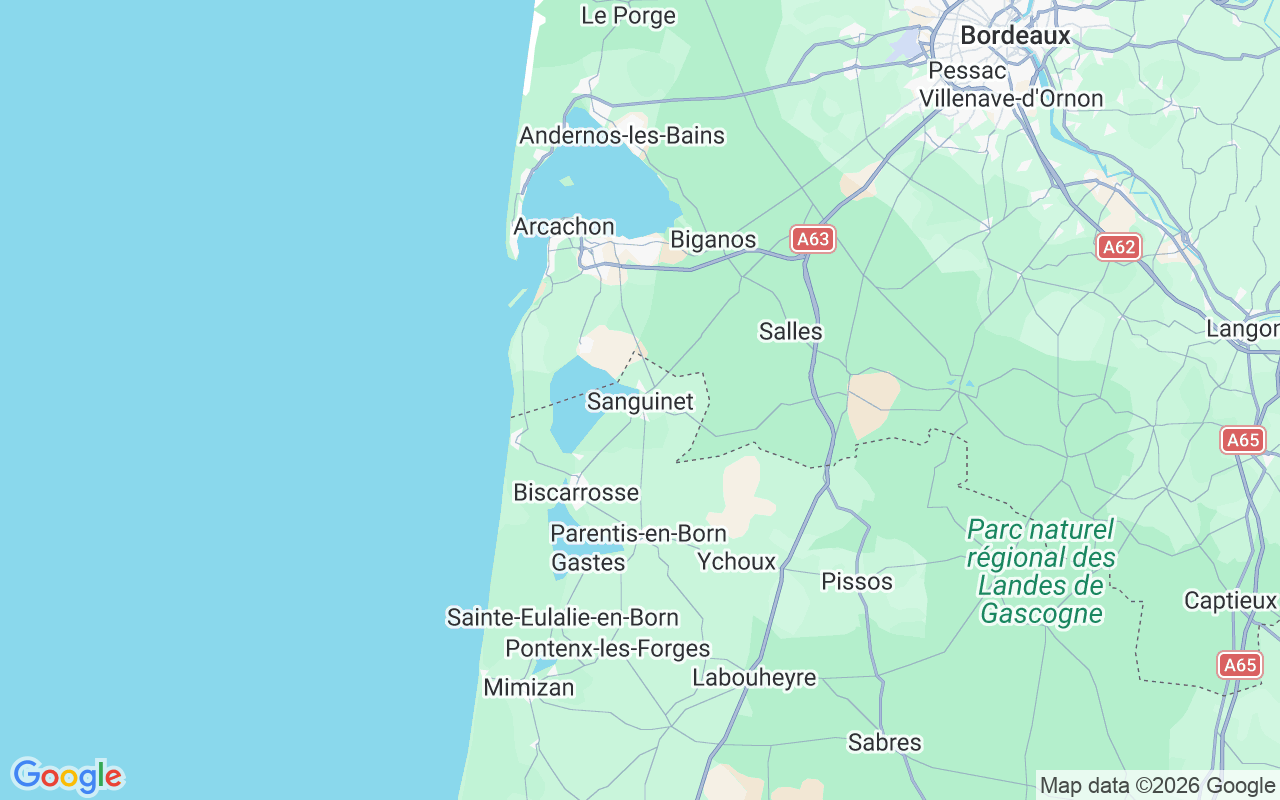 De locatie van Motorboot: Beaurivage, 40460 Sanguinet
