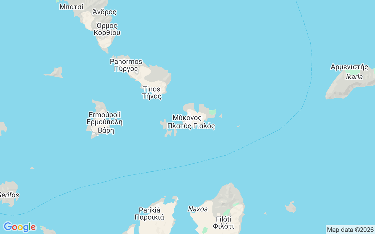 Emplacement du Semi-rigide: Kalafatis, Mykonos