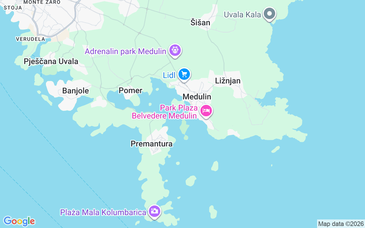 Plats för Motorbåt: Medulin, Kroatien