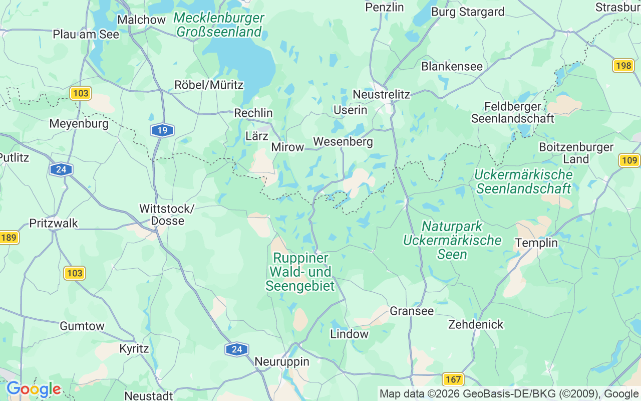Emplacement du Péniche: Wolfsbruch, Kleinzerlang