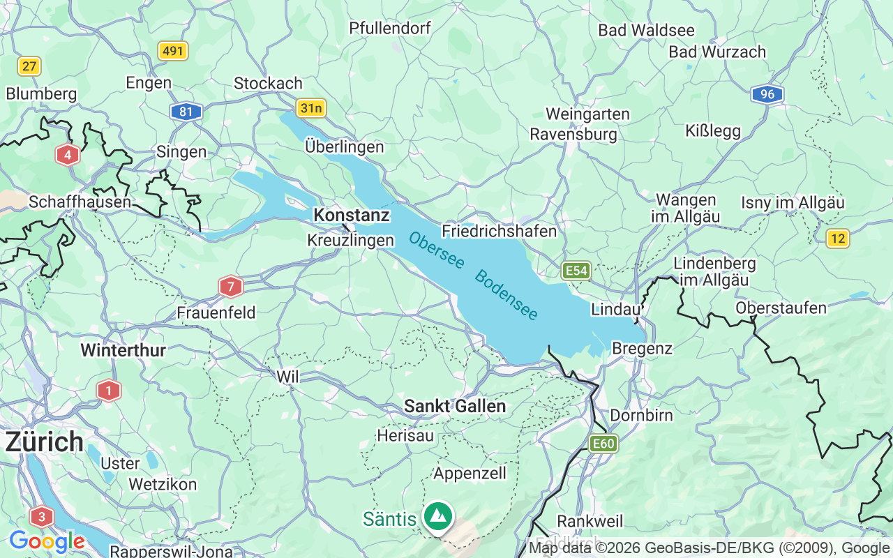 De locatie van Motorboot: Anderes, Bodensee