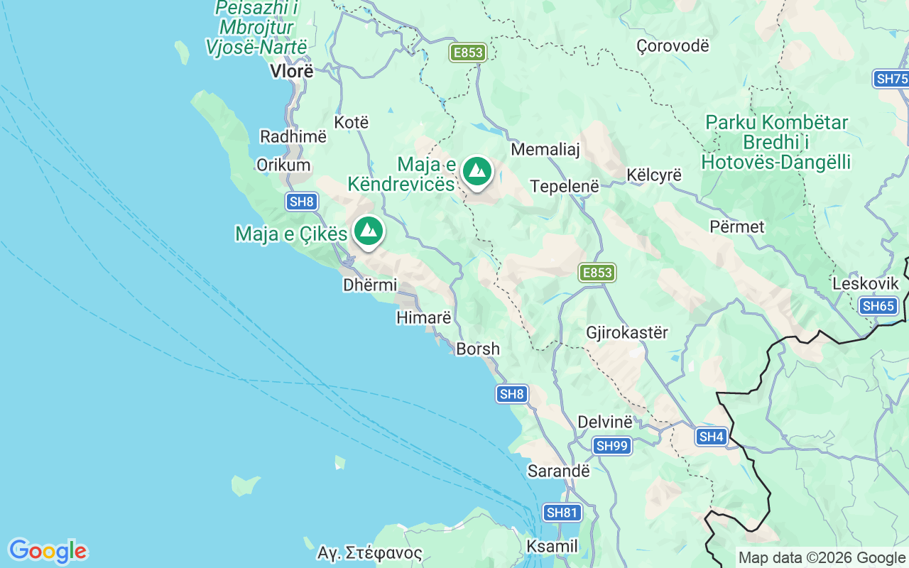 De locatie van RIB: Triport Vlore, Vlorë