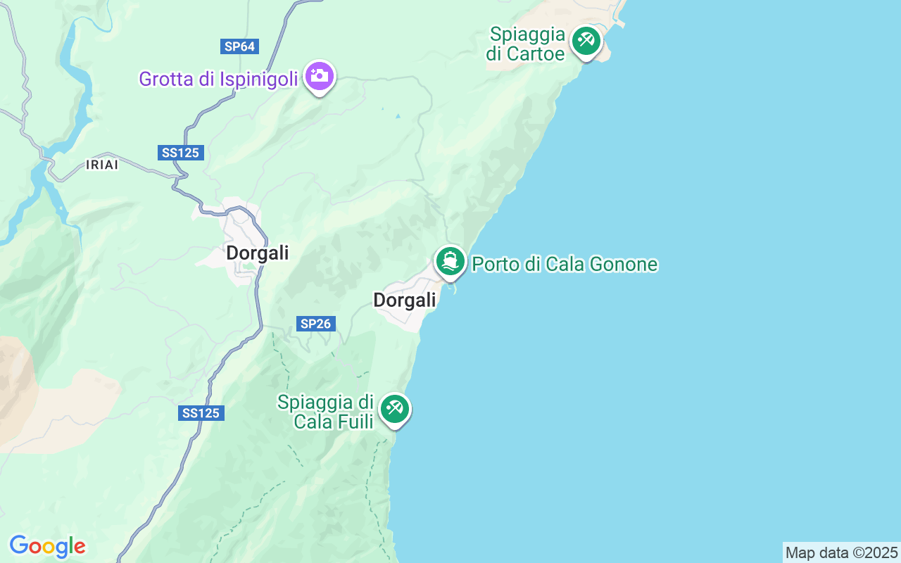 Emplacement du Semi-rigide: Port De Cala Gonone, 08022 Dorgali