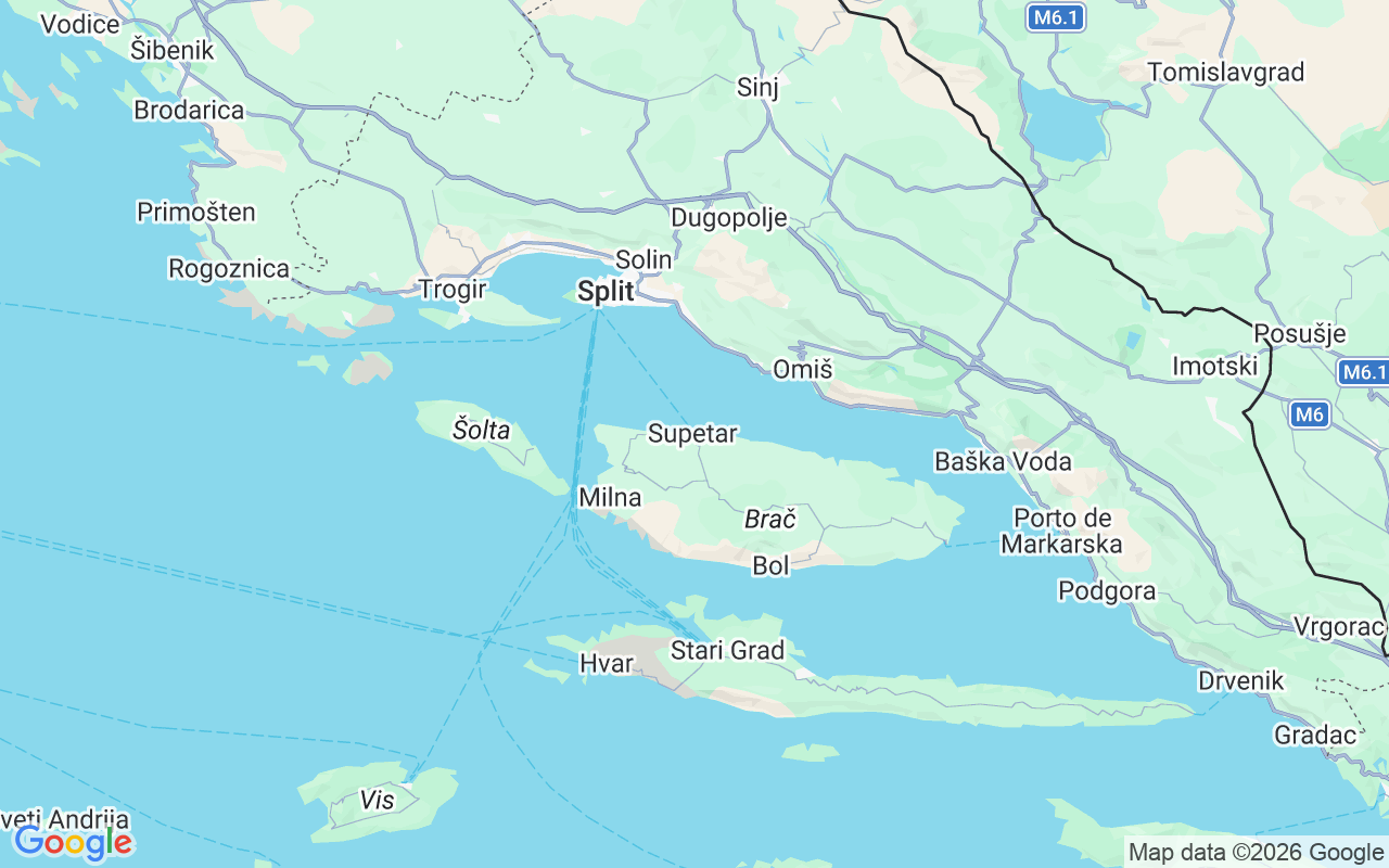 Localização do(a) Escuna: Aci Marina Split, Supetar