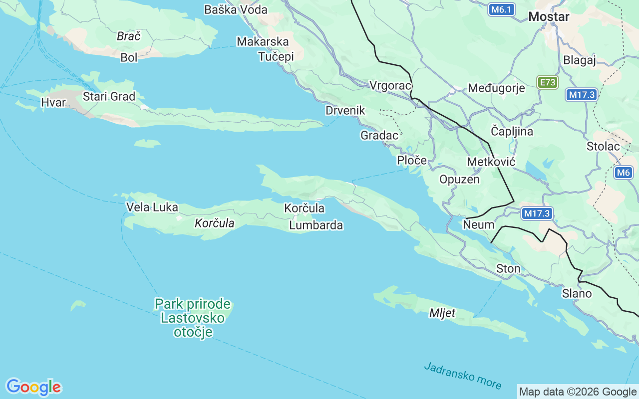 Emplacement du Semi-rigide: 20250, Croatie