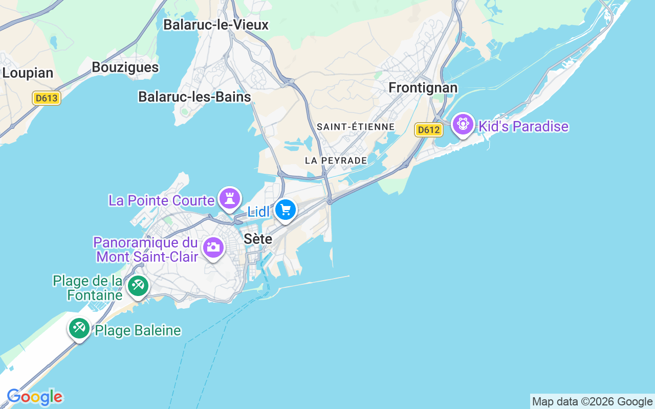 Plats för Katamaran: 34200 Sète, Frankrike