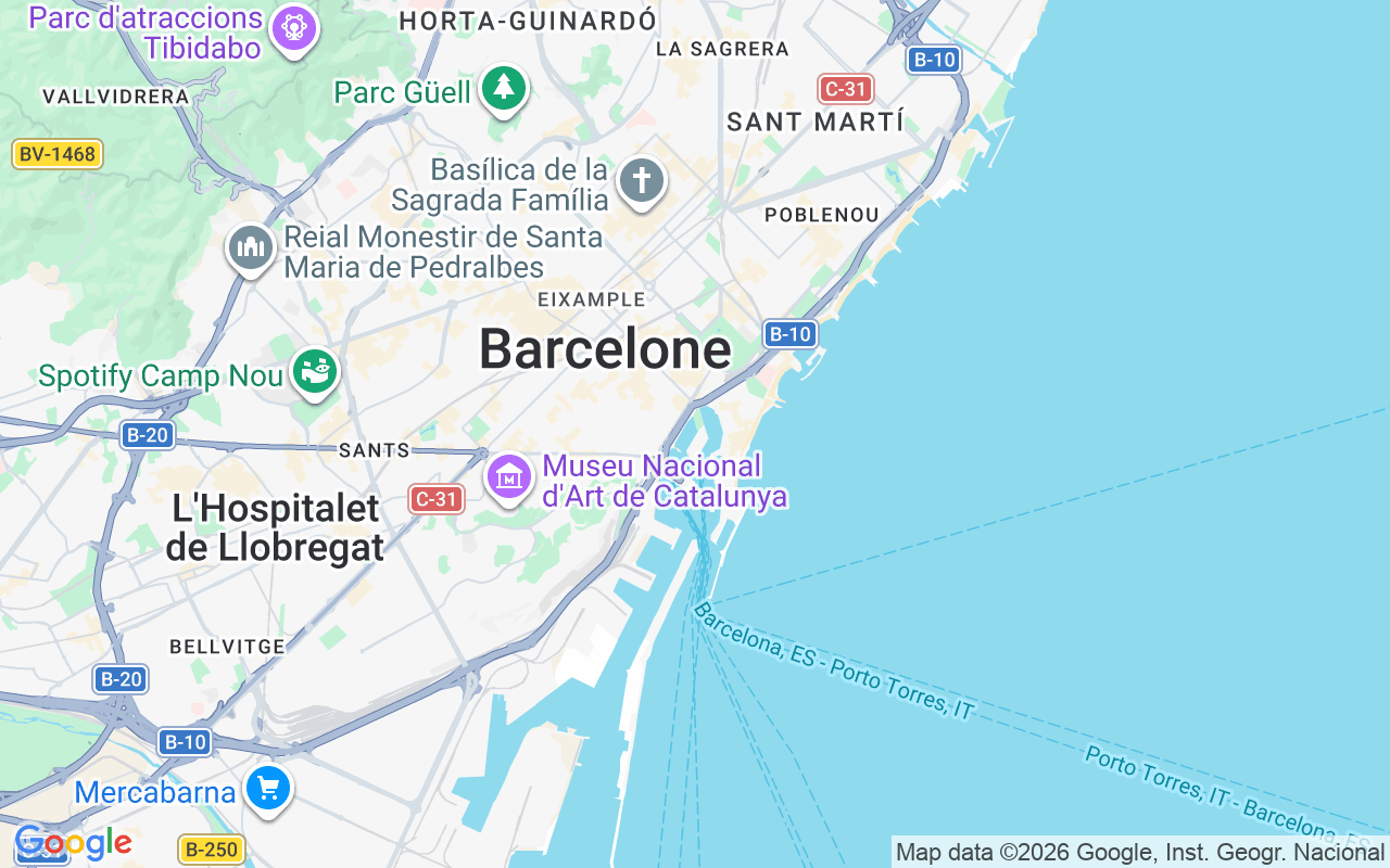 Emplacement du Yacht à moteur: Club Nautique Royal De Barcelone, Barcelone