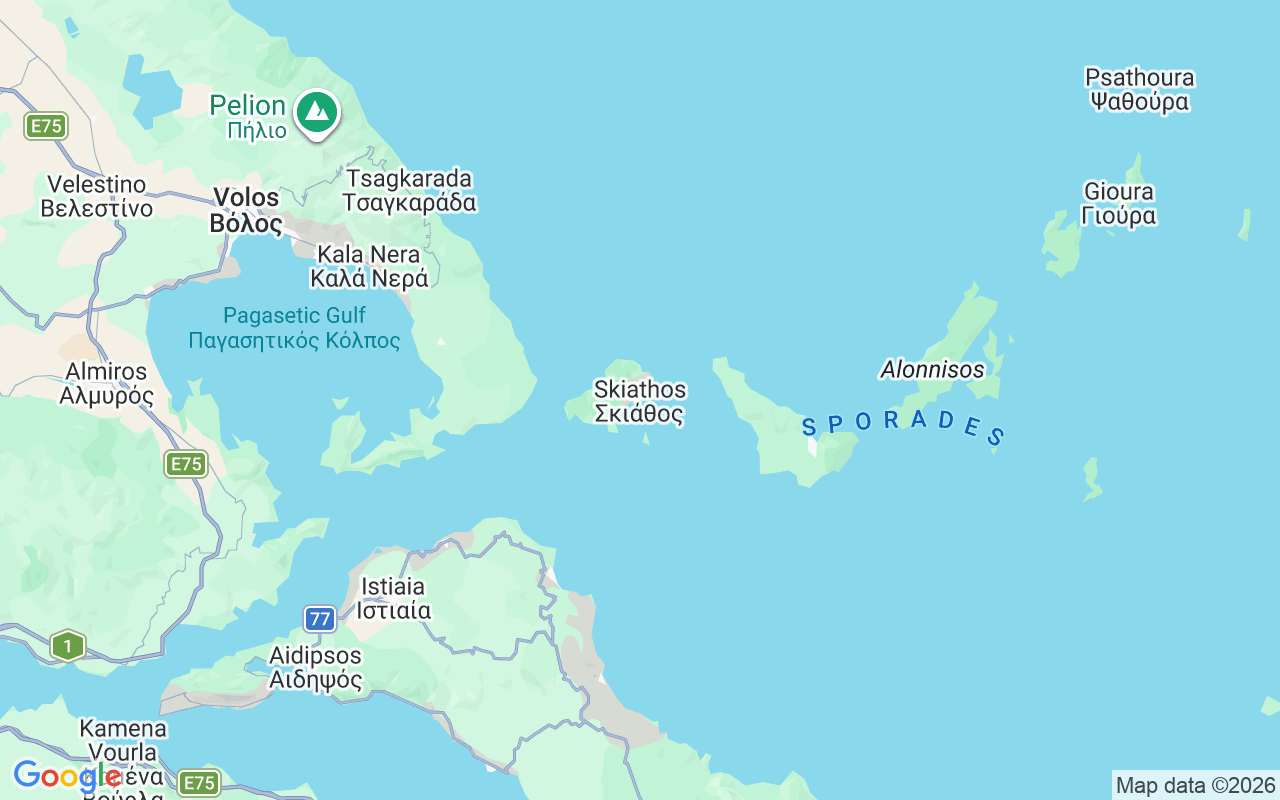 Location of the Boat without licence: Small Banana Beach, Skiathos