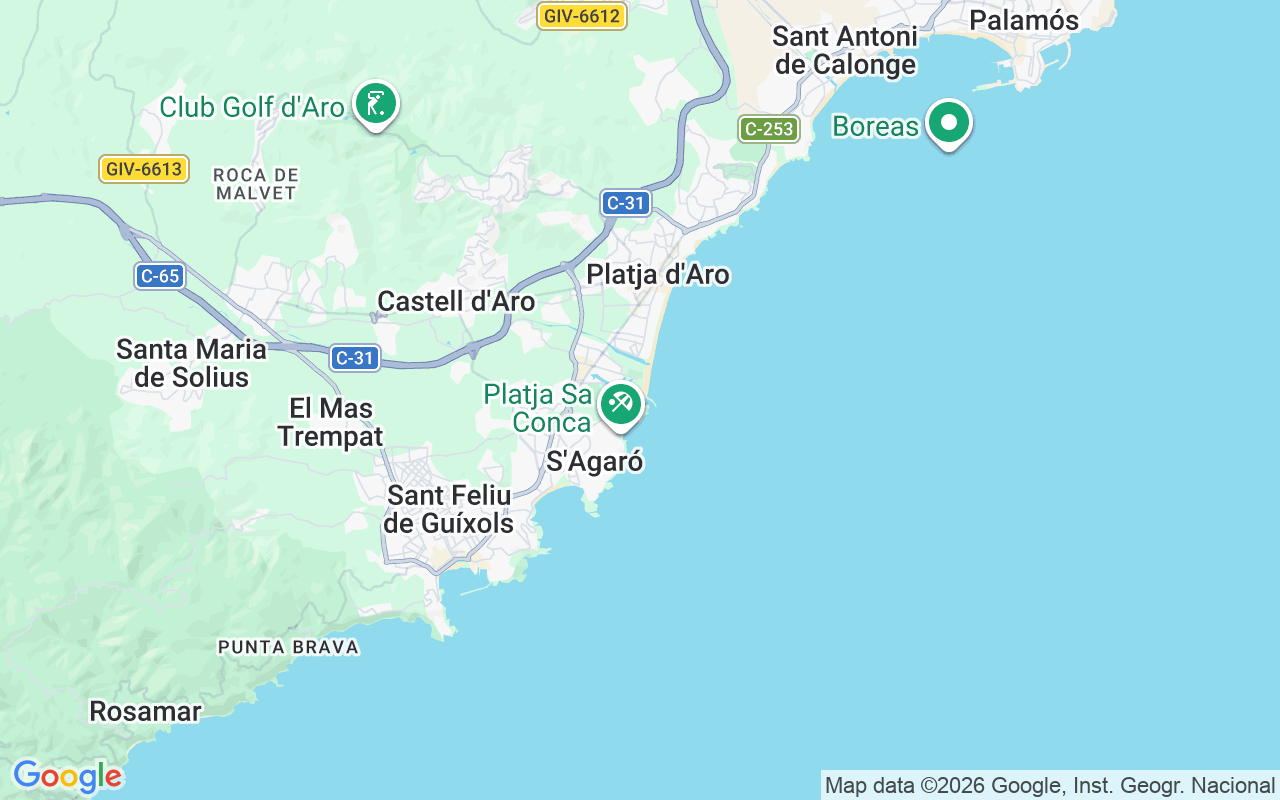 De locatie van RIB: Puerto Deportivo Marina Port D'aro, Platja D'aro I S'agaró