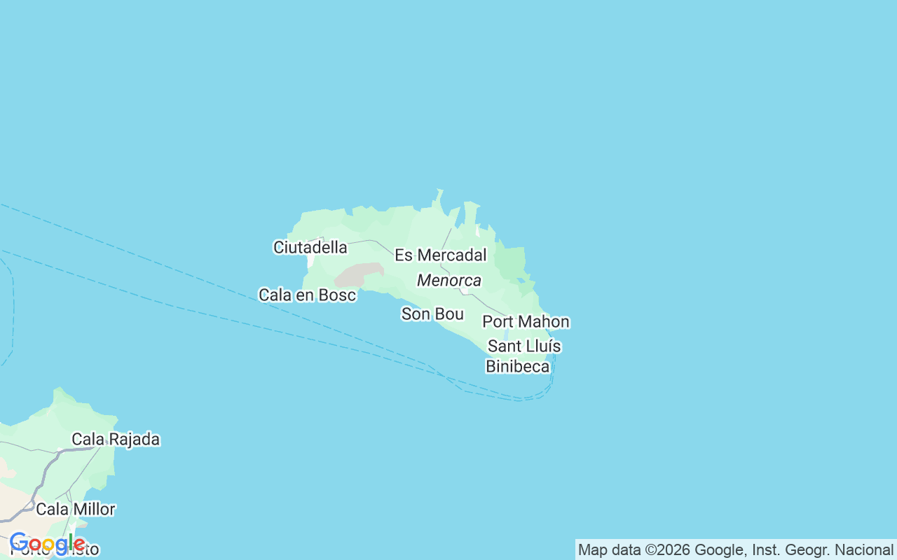 Emplacement du Semi-rigide: Mahón, Minorque