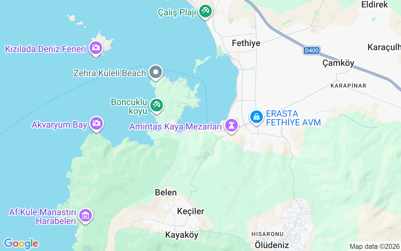 De locatie van Gulet: Haven Van Fethiye, Fethiye