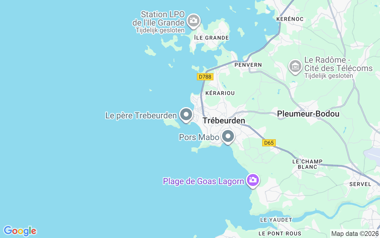 De locatie van RIB: Port De Plaisance, Trébeurden