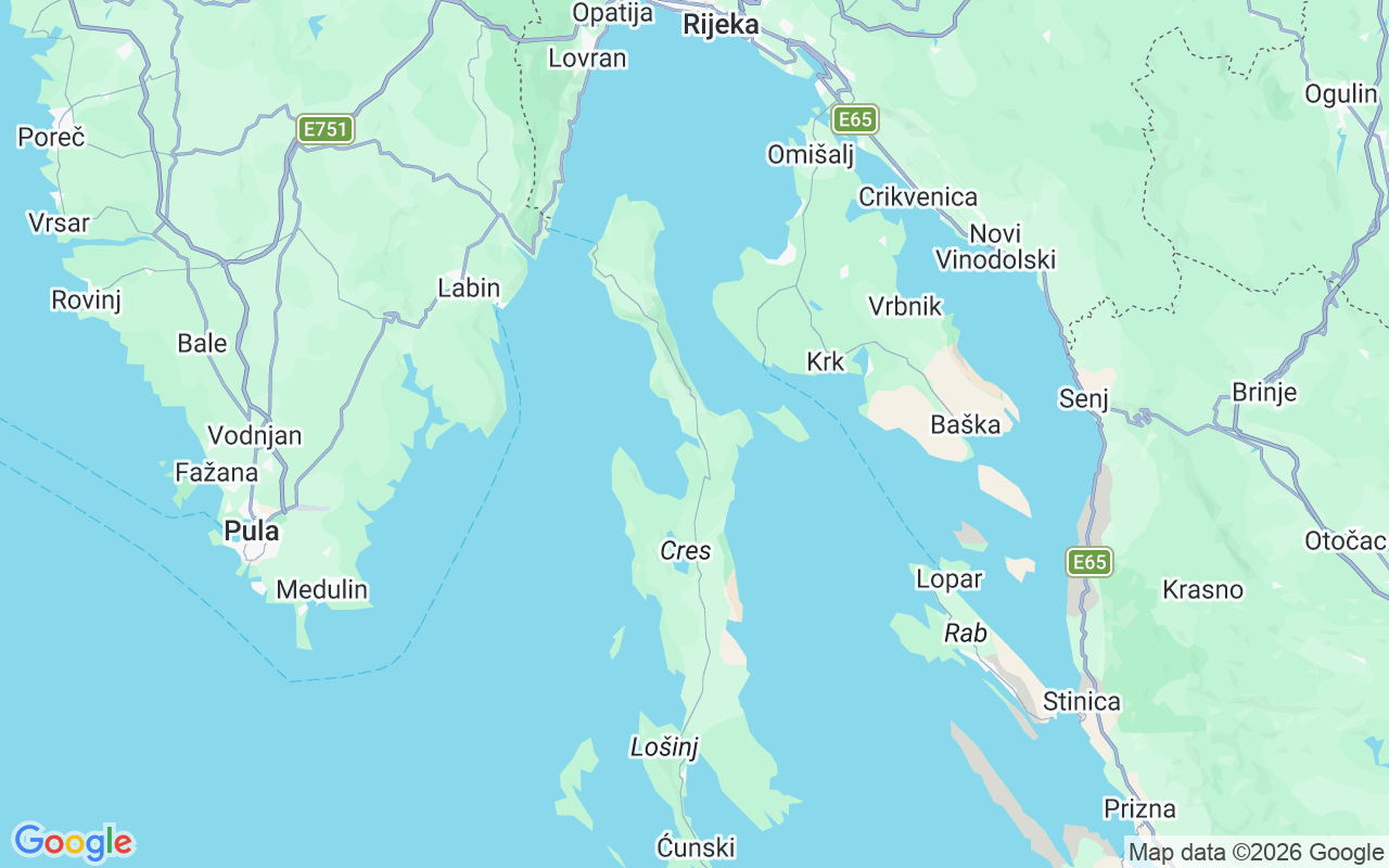 Emplacement du Semi-rigide: Cres, Croatie