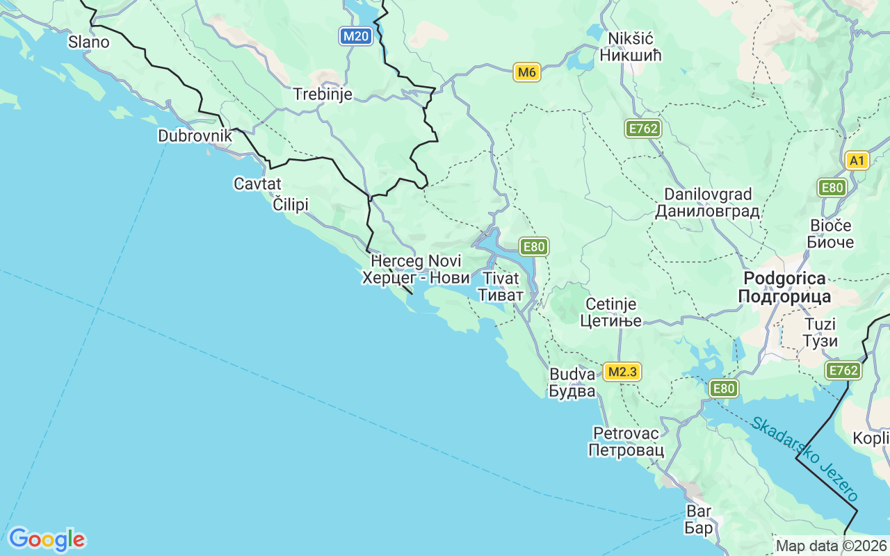 De locatie van Motorboot: Porto Novi, Kumbor