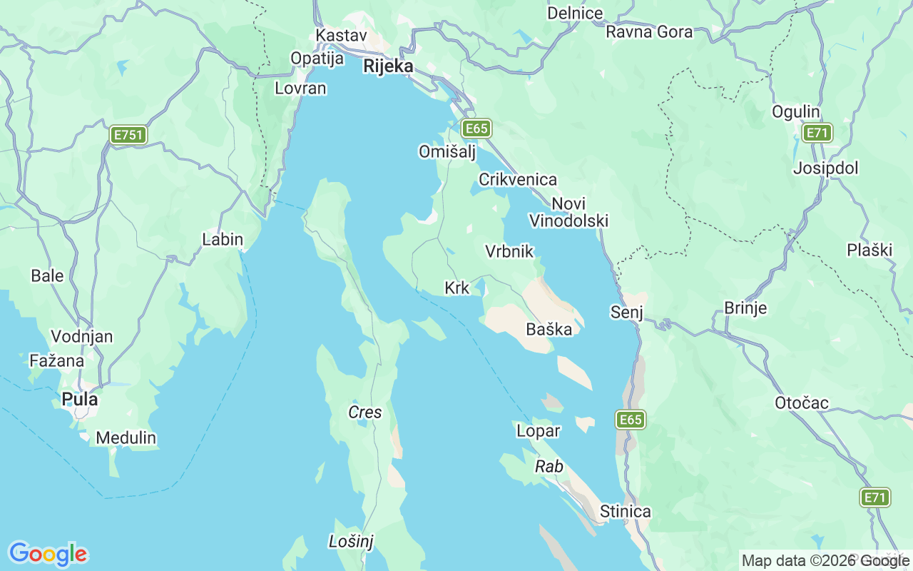 Emplacement du Semi-rigide: Krk, Krk