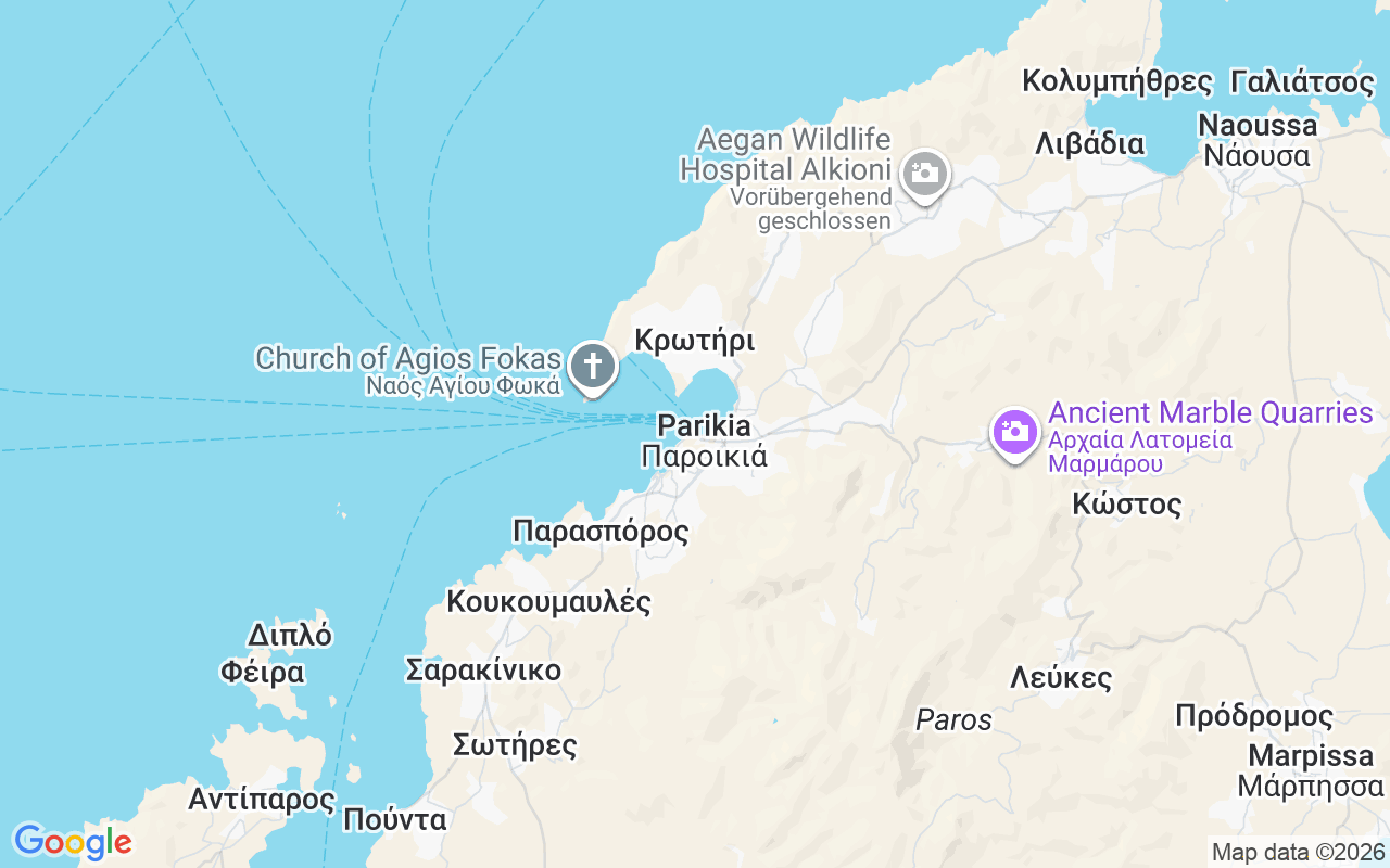 Liegeplatz RIB: Port Paroikia, Parikia 844 00