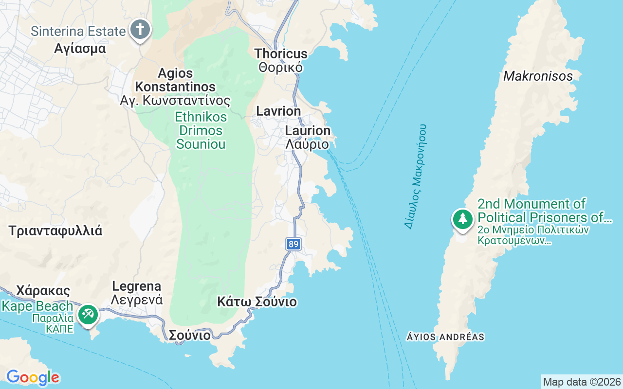 De locatie van Zeilboot: Olympic Marine, Laurion