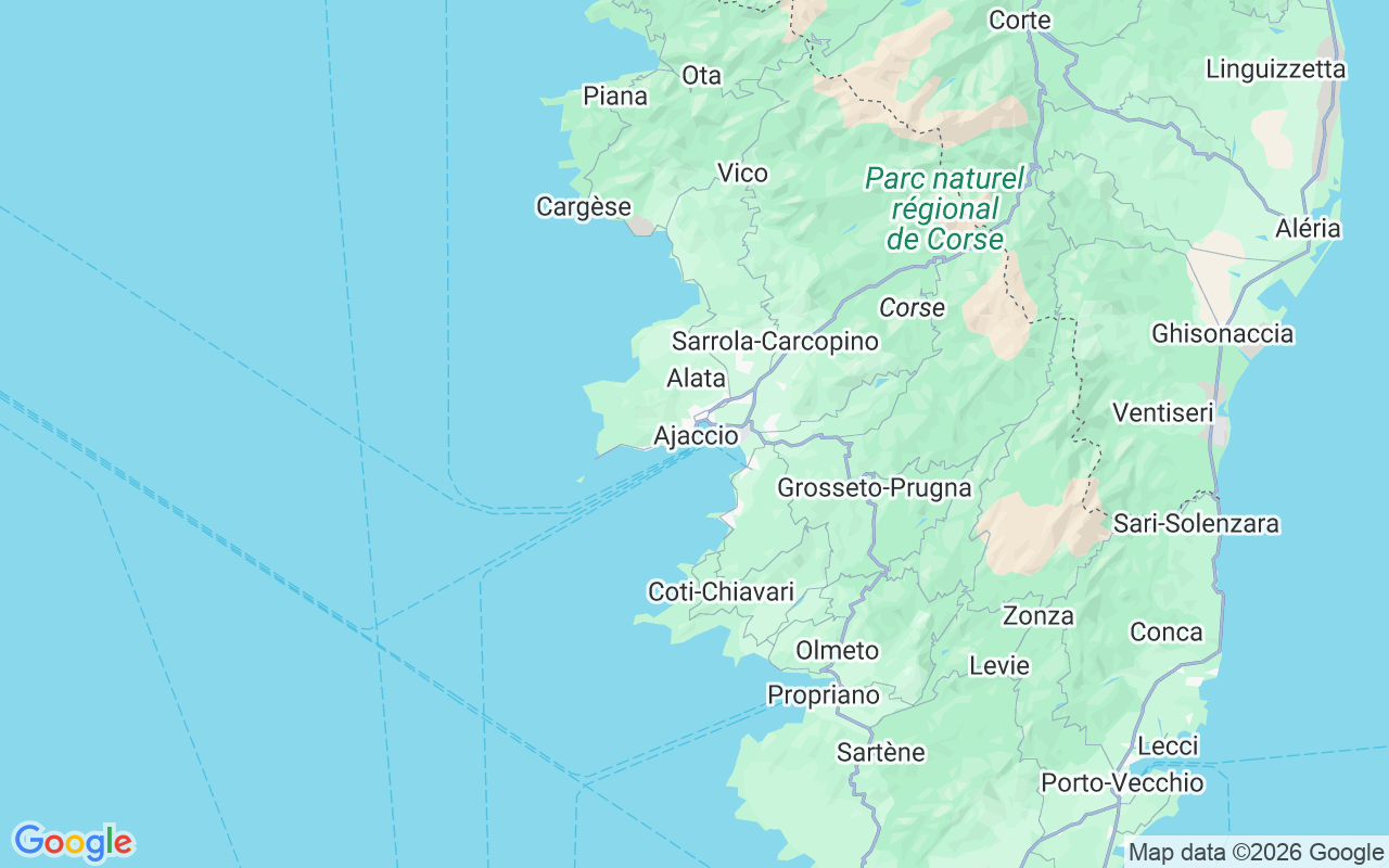 De locatie van Motorboot: Ajaccio, Ajaccio