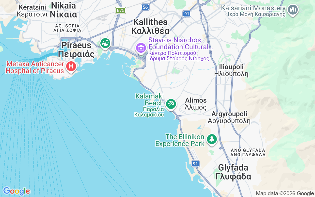 Location of the Gulet: Alimos Marina, Athens