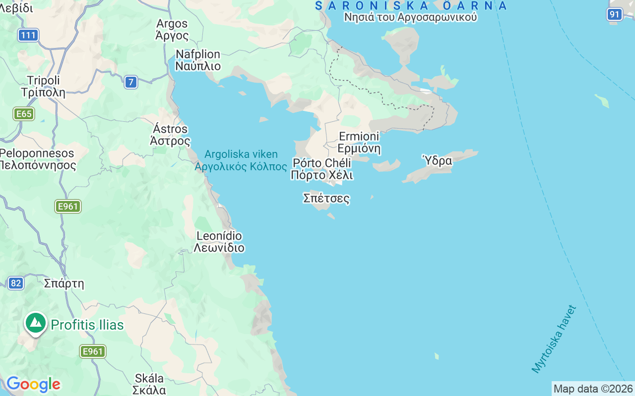Plats för RIB-båt: Porto Heli, Spetses