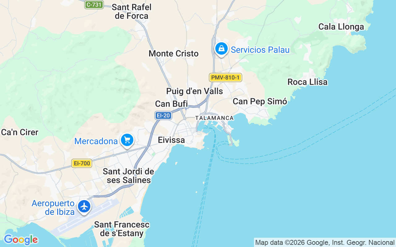 Ubicación Lancha: Club Náutico Ibiza, Eivissa