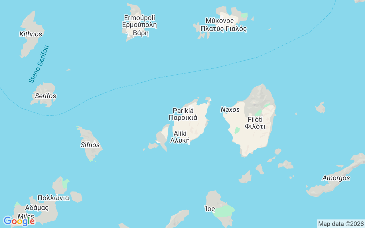 Emplacement du Semi-rigide: Alyki, Parikiá 844 00