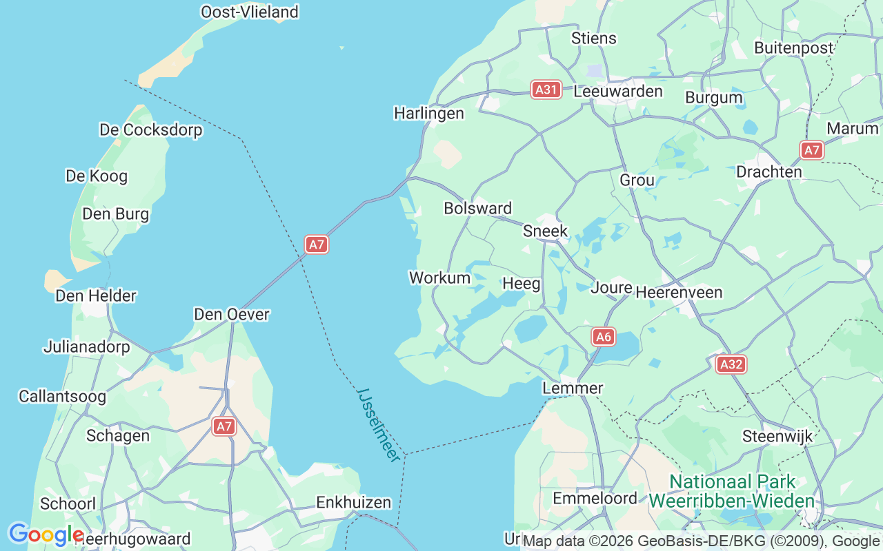 Luogo Barca a vela: Nijhuizum, Workum