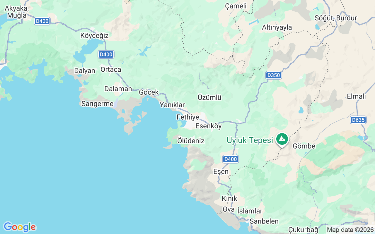 De locatie van Motorboot: Göcek, Fethiye