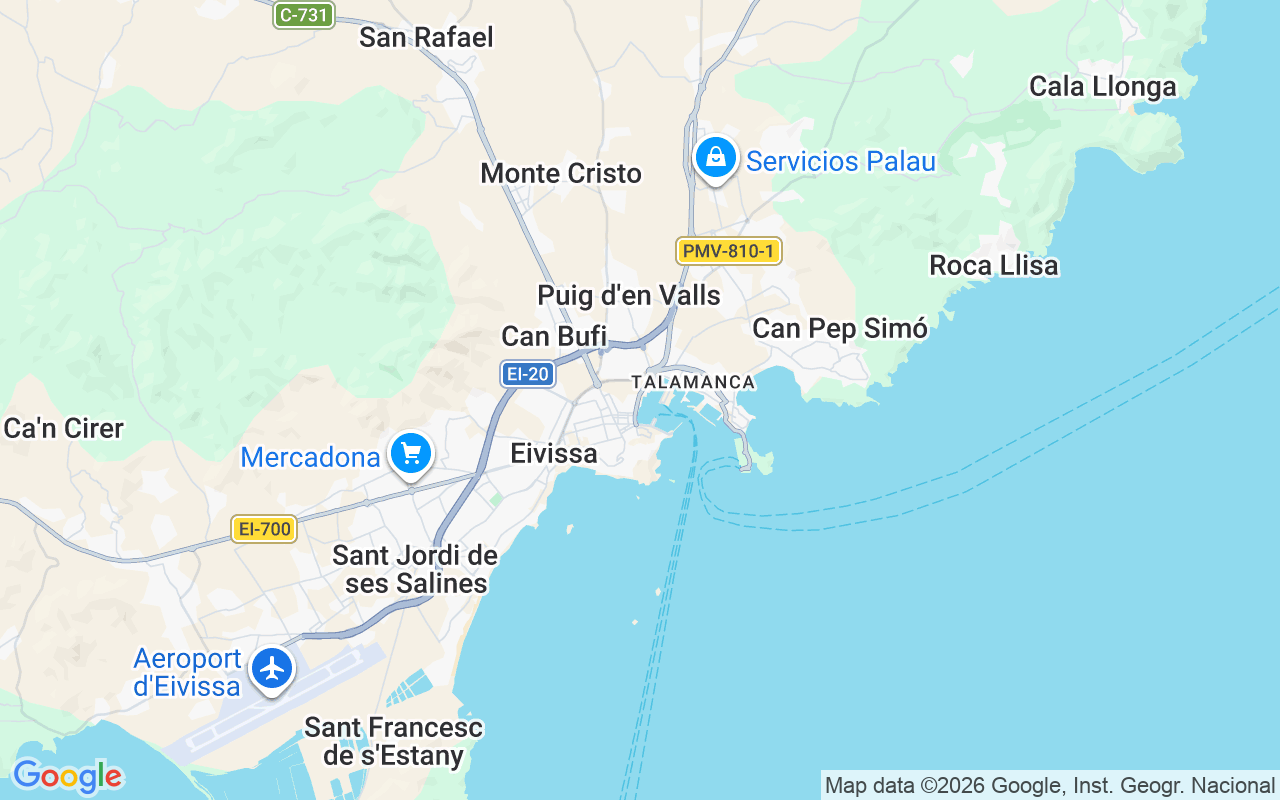 Location of the Motorboat: Club Náutico Ibiza, Eivissa