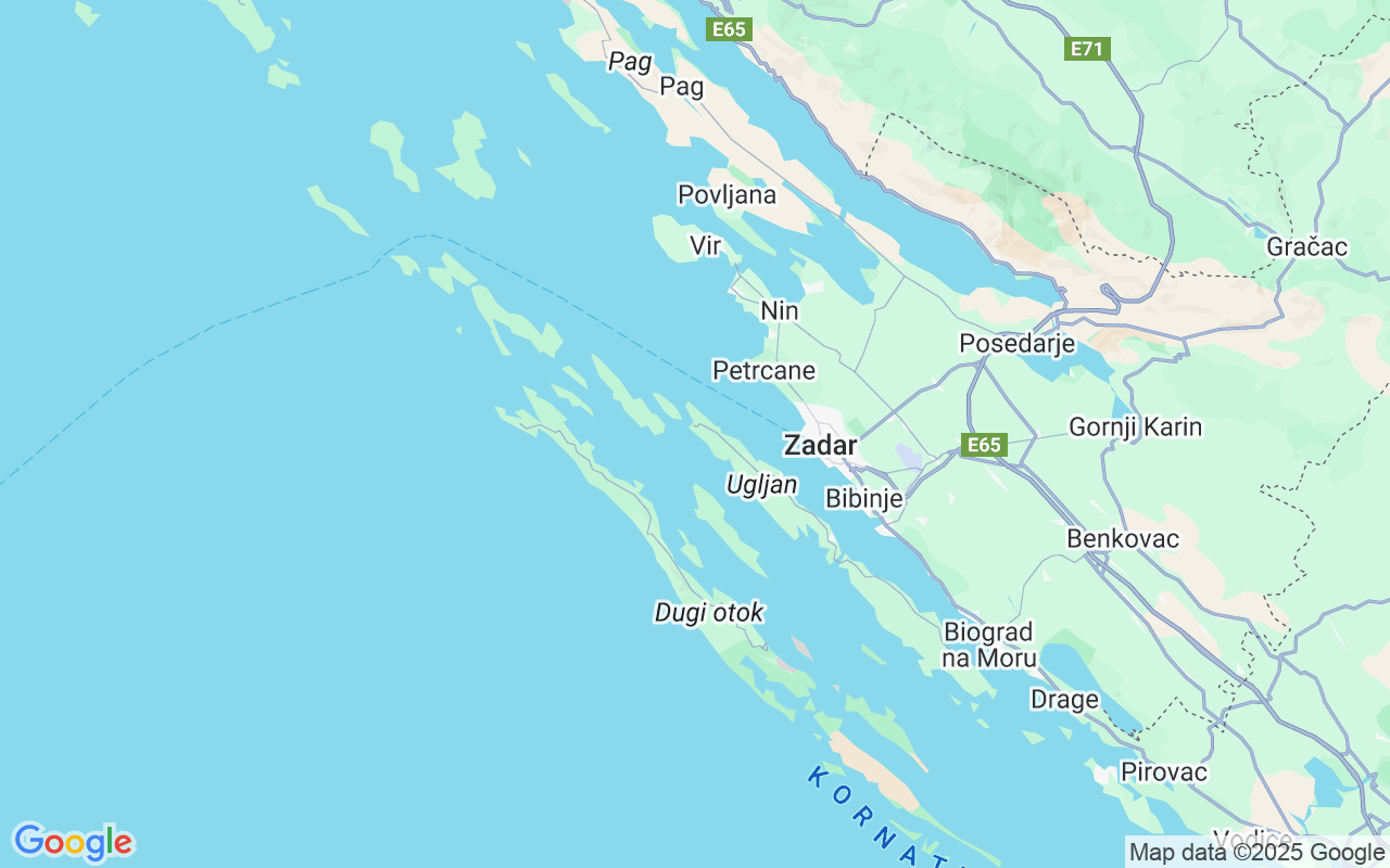 Plats för RIB-båt: Zadar, Preko