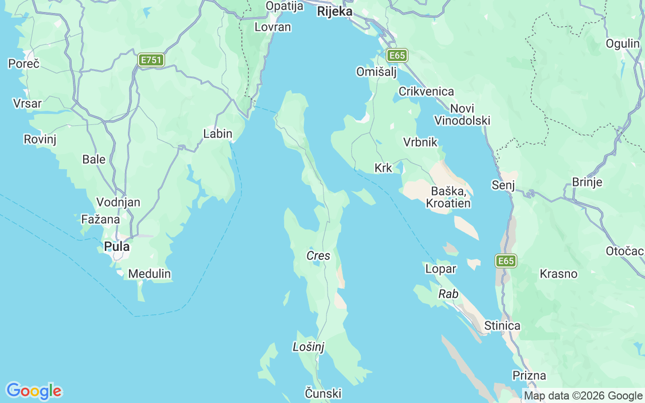 Plats för RIB-båt: City, Cres