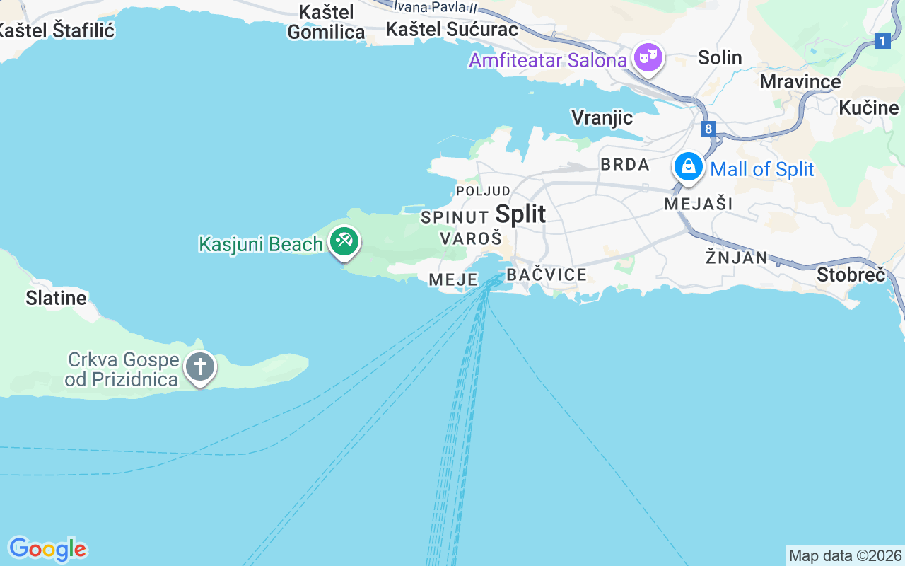 De locatie van Catamaran: Marina Nava, Split