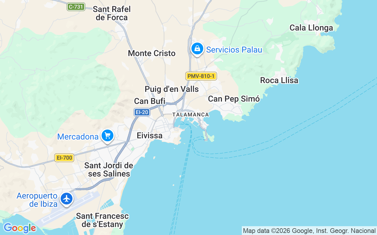 Ubicación Neumática: Marina Botafoch, Eivissa