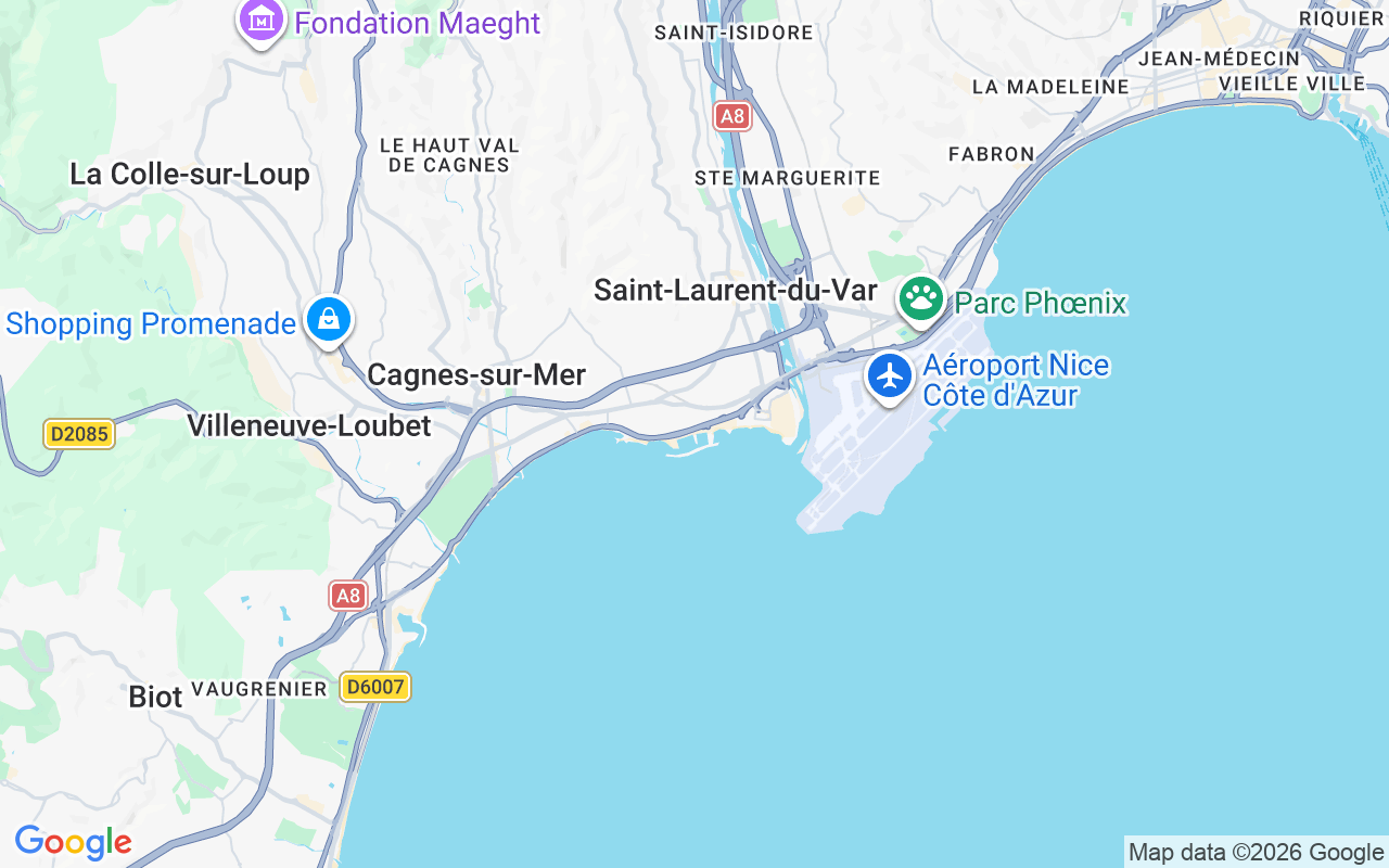 Emplacement du Semi-rigide: St Laurent Du Var, Nice