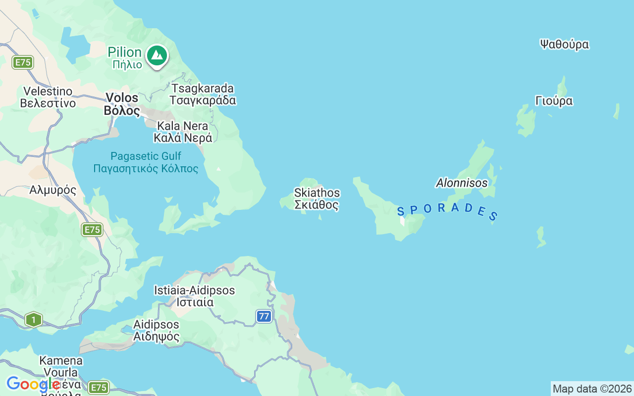 De locatie van Zeilboot: Skiathos, Griekenland