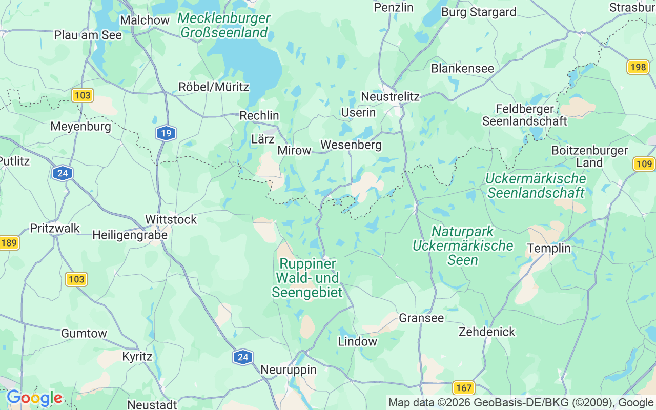 Plats för Husbåt: Wolfsbruch, Kleinzerlang