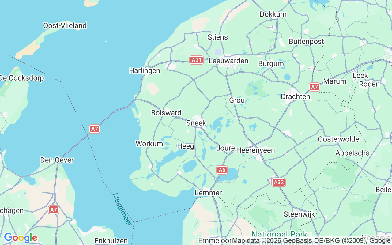 De locatie van Zeilboot: Bootverhuur Hospes Sneek, Sneek