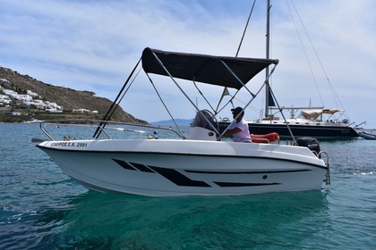 Charter Boat without licence  L.A WHITE 450 Ornos