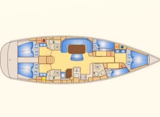 Sailboat Bavaria Bavaria Cruiser 50 Boat layout