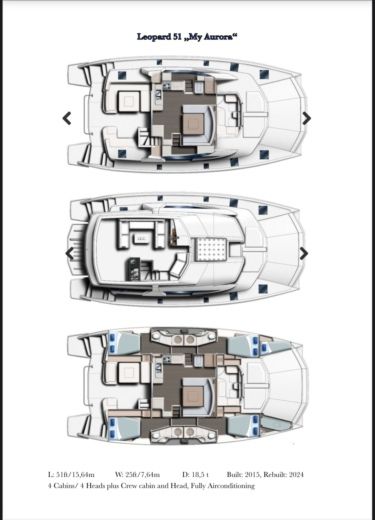 Catamaran Robertson & Caine Leopard 51 power catamaran Boat design plan