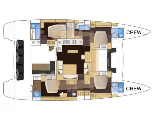 Sail Yacht Lagoon 560 S2 Boat layout