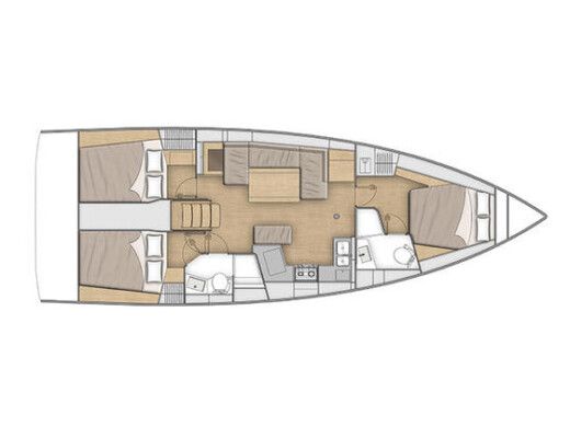 Sailboat Beneteau Oceanis 40.1 boat plan