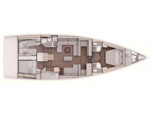 Sailboat Dufour Dufour 530 Exclusive owner's version Boat design plan